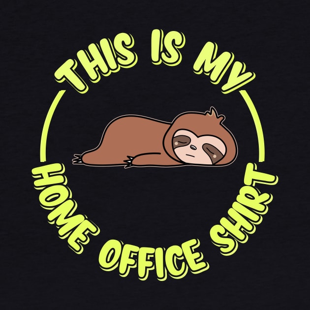 Funny Home Office Sloth by Imutobi